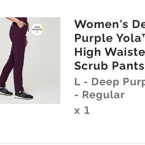 Scrub pants ONLY, large